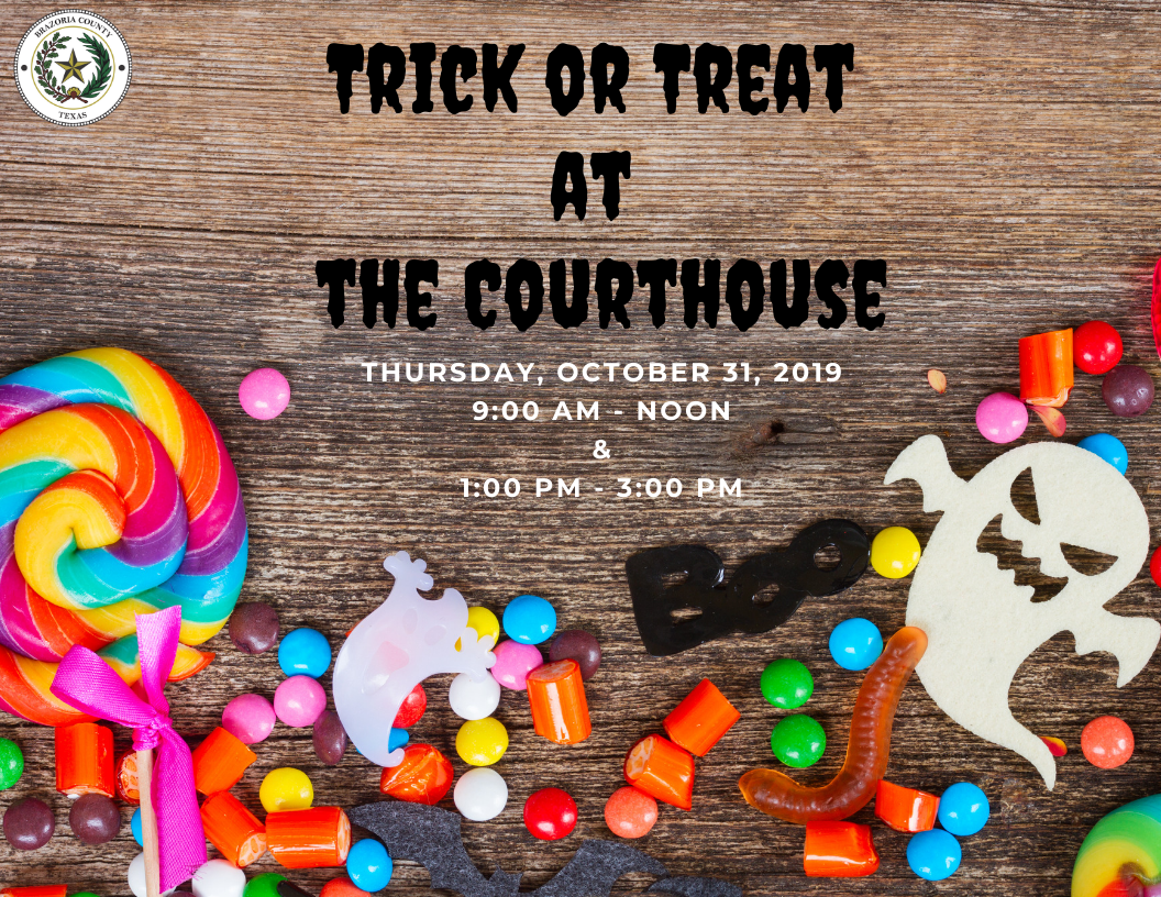 trick or treat at the courthouse 10/31