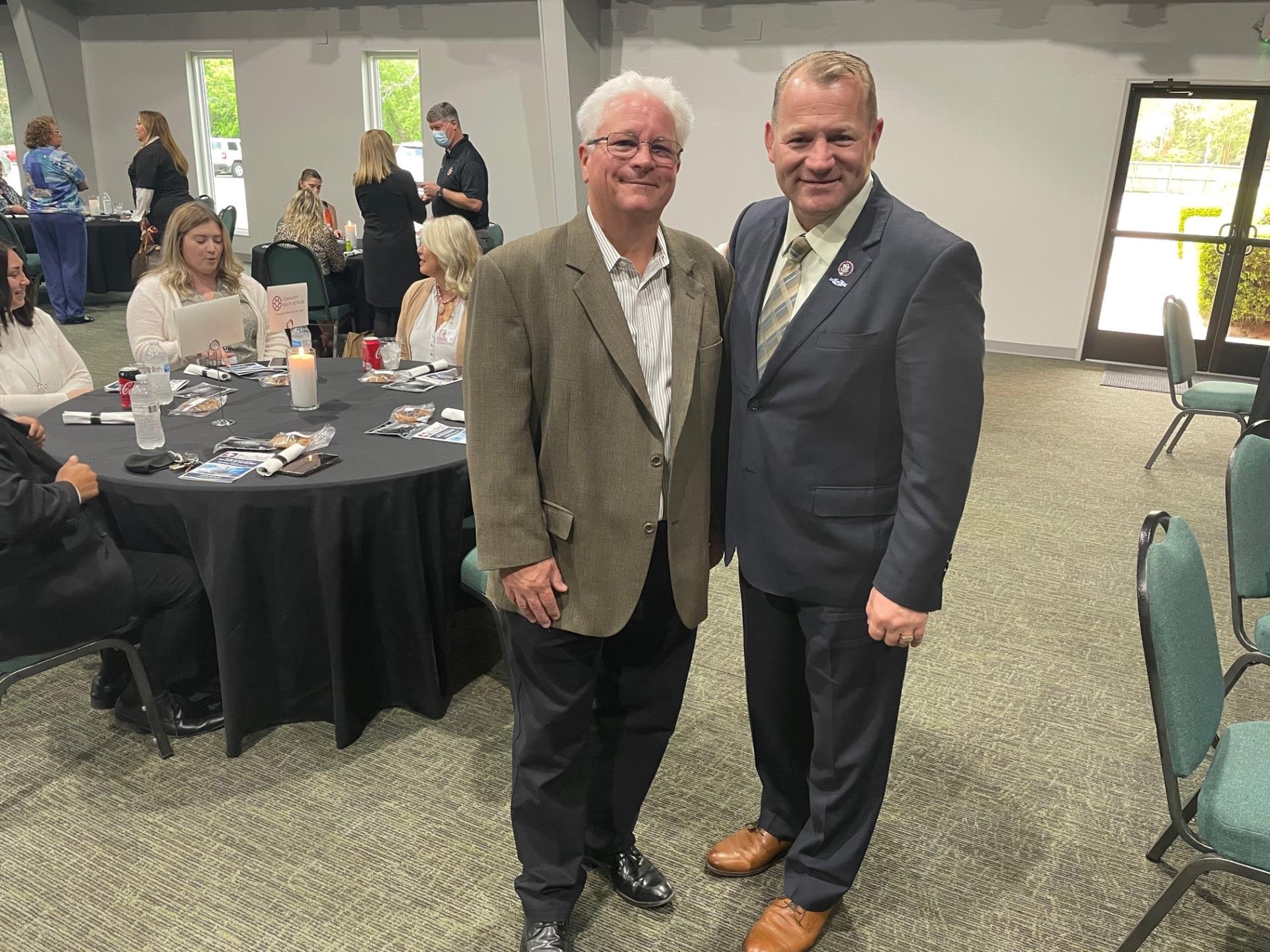 Commissioner Adams and Congressman Nehls at the State of the District Luncheon