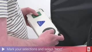 Person holding a voting controller