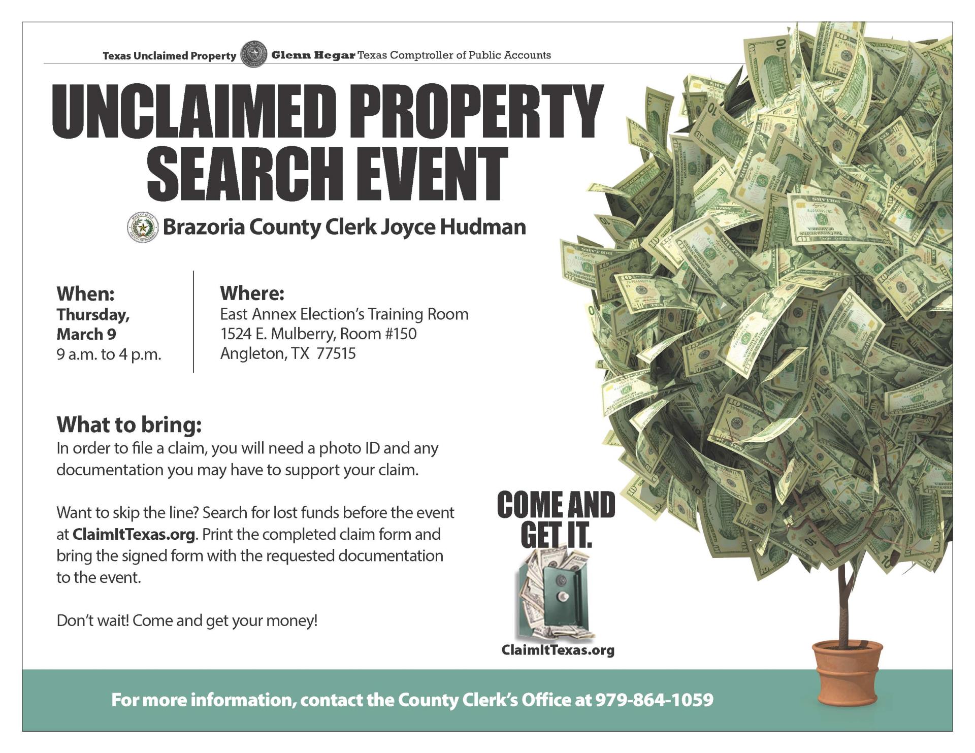 Unclaimed property search